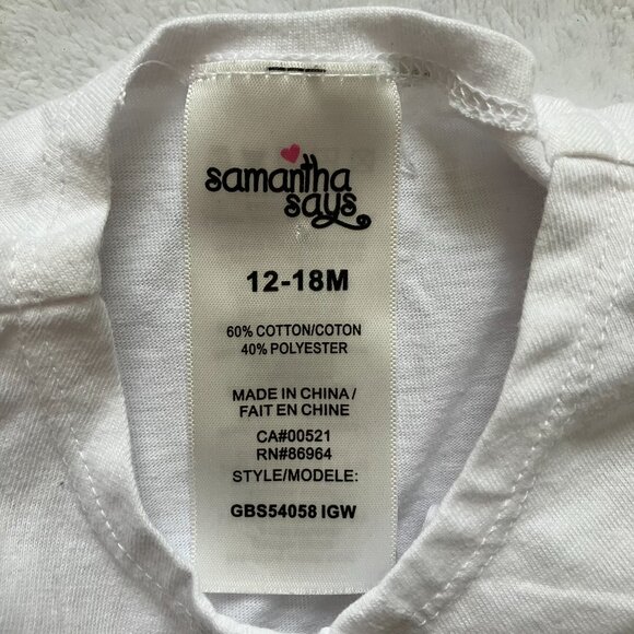 Samantha Says Baby Toddler Shrug 12-18M | EUC White Cropped Button Cardigan - Picture 3 of 12